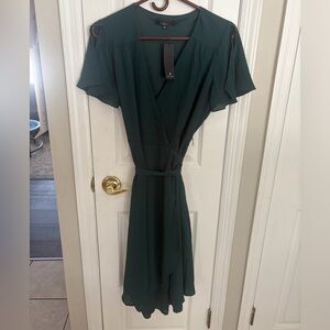 Lulu's Deep Green Midi Dress